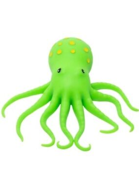 RMS CRAZY FUN Green Octopus squishy stress toy NWT